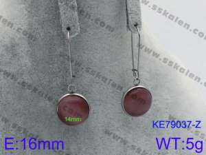 Stainless Steel Stone&Crystal Earring - KE79037-Z