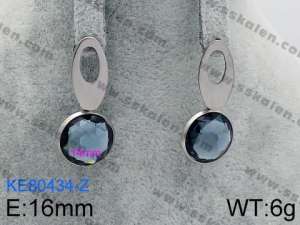 Stainless Steel Stone&Crystal Earring - KE80434-Z