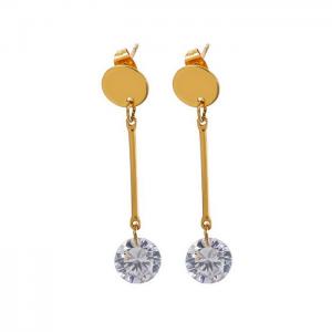 Stainless Steel Stone&Crystal Earring - KE81960-KA