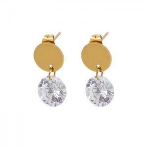 Stainless Steel Stone&Crystal Earring - KE81961-KA