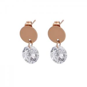Stainless Steel Stone&Crystal Earring - KE81962-KA