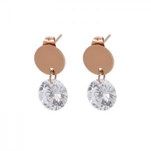 Stainless Steel Stone&Crystal Earring - KE81962-KA