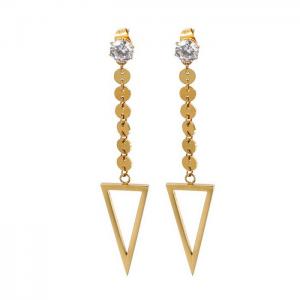 Stainless Steel Stone&Crystal Earring - KE81971-KA