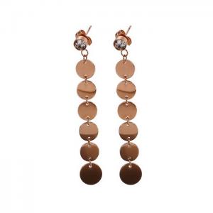 Stainless Steel Stone&Crystal Earring - KE81975-KA