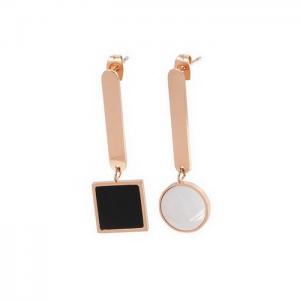 SS Rose Gold-Plating Earring - KE81995-KA