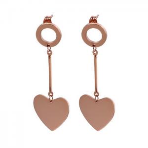 SS Rose Gold-Plating Earring - KE81998-KA