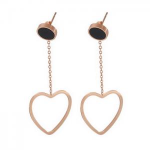 SS Rose Gold-Plating Earring - KE82000-KA