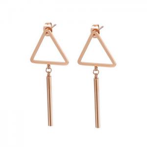 SS Rose Gold-Plating Earring - KE82012-KA