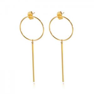 SS Gold-Plating Earring - KE82023-KA