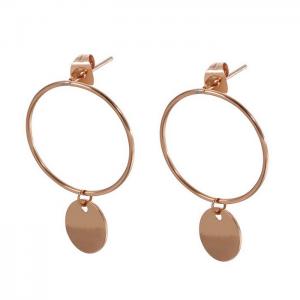 SS Rose Gold-Plating Earring - KE82028-KA