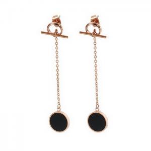 SS Rose Gold-Plating Earring - KE82042-KA