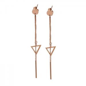 SS Rose Gold-Plating Earring - KE82045-KA