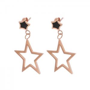 SS Rose Gold-Plating Earring - KE82053-KA