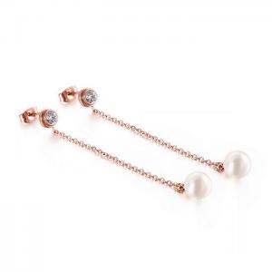 Stainless Steel Stone&Crystal Earring - KE82065-KA