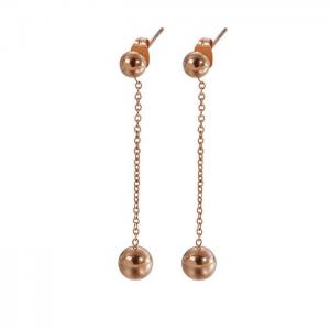 SS Rose Gold-Plating Earring - KE82068-KA