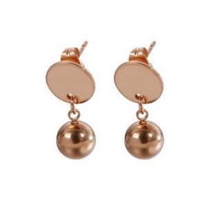 SS Rose Gold-Plating Earring - KE82071-KA