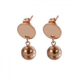 SS Rose Gold-Plating Earring - KE82071-KA