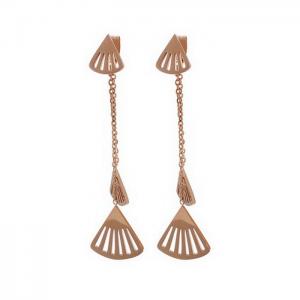 SS Rose Gold-Plating Earring - KE82107-KA