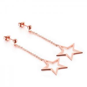 SS Rose Gold-Plating Earring - KE82113-KA