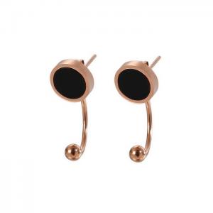 SS Rose Gold-Plating Earring - KE82121-KA