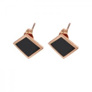 SS Rose Gold-Plating Earring - KE82125-KA