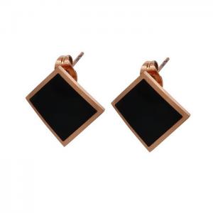 SS Rose Gold-Plating Earring - KE82126-KA