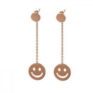 SS Rose Gold-Plating Earring - KE82130-KA