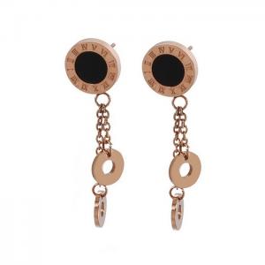 SS Rose Gold-Plating Earring - KE82133-KA