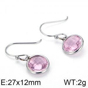 Stainless Steel Stone&Crystal Earring - KE82733-GC