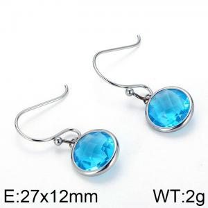 Stainless Steel Stone&Crystal Earring - KE82734-GC