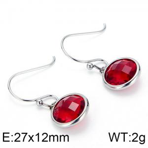 Stainless Steel Stone&Crystal Earring - KE82739-GC