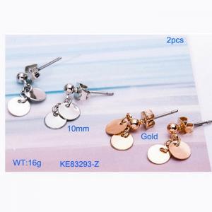 SS Gold-Plating Earring - KE83293-Z