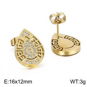 SS Gold-Plating Earring - KE84199-K
