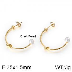 SS Gold-Plating Earring - KE84373-KFC