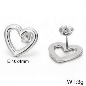 Fashionable and exaggerated heart-shaped jewelry, personalized Valentine's Day stamped women's earrings - KE84987-KFC