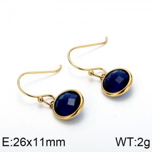 Stainless Steel Stone&Crystal Earring - KE85064-K
