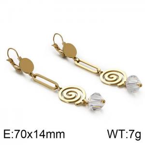 SS Gold-Plating Earring - KE86468-KFC