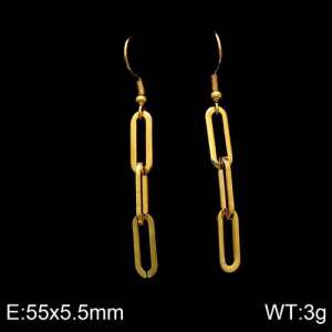 SS Gold-Plating Earring - KE86614-Z