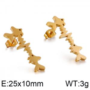 SS Gold-Plating Earring - KE86798-KFC