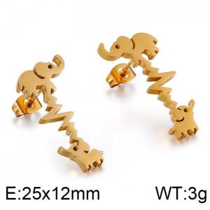 SS Gold-Plating Earring - KE86802-KFC