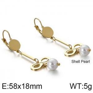 SS Gold-Plating Earring - KE86836-KFC