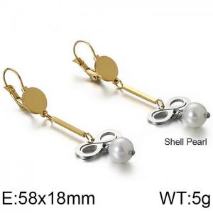 SS Gold-Plating Earring - KE86837-KFC