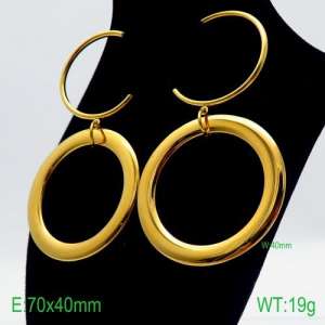 SS Gold-Plating Earring - KE87002-Z