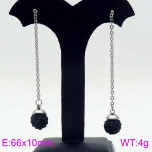 Stainless Steel Stone&Crystal Earring - KE87034-Z