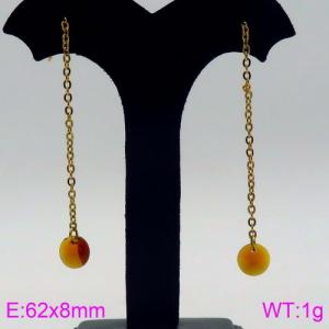 Stainless Steel Stone&Crystal Earring - KE87063-Z