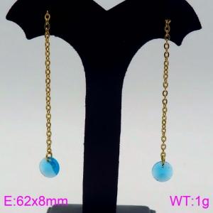 Stainless Steel Stone&Crystal Earring - KE87064-Z