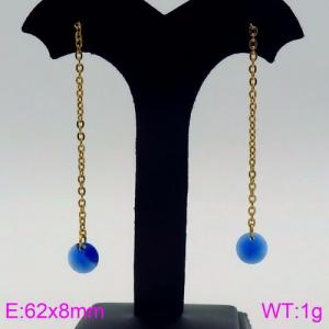 Stainless Steel Stone&Crystal Earring - KE87065-Z