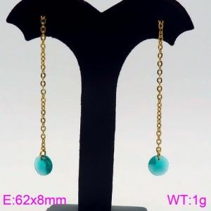 Stainless Steel Stone&Crystal Earring - KE87066-Z