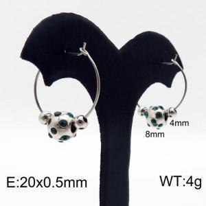 Stainless Steel Stone&Crystal Earring - KE87110-Z