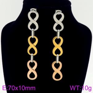 SS Gold-Plating Earring - KE87182-Z